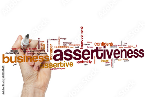Assertiveness word cloud