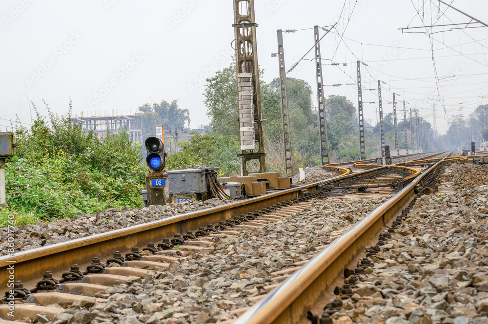 Naklejka premium railway track
