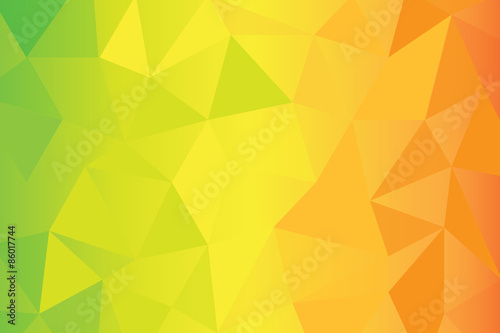 greenyellow orange poly background