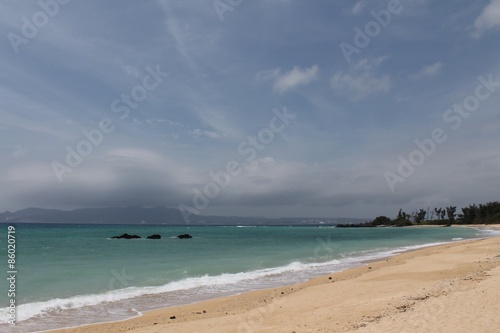 Okinawa Cloudy Day at Beach