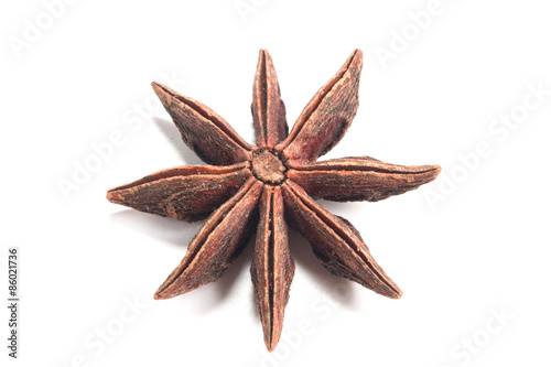 star anise. isolated on a white background
