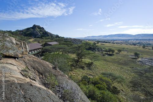 Tanzania, Serengeti National Park, Lobo area, the panorama seen from a lodge