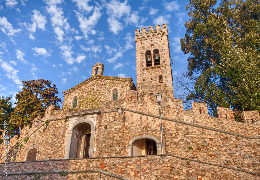 Church in Castagneto Carducci, Tuscany, Italy