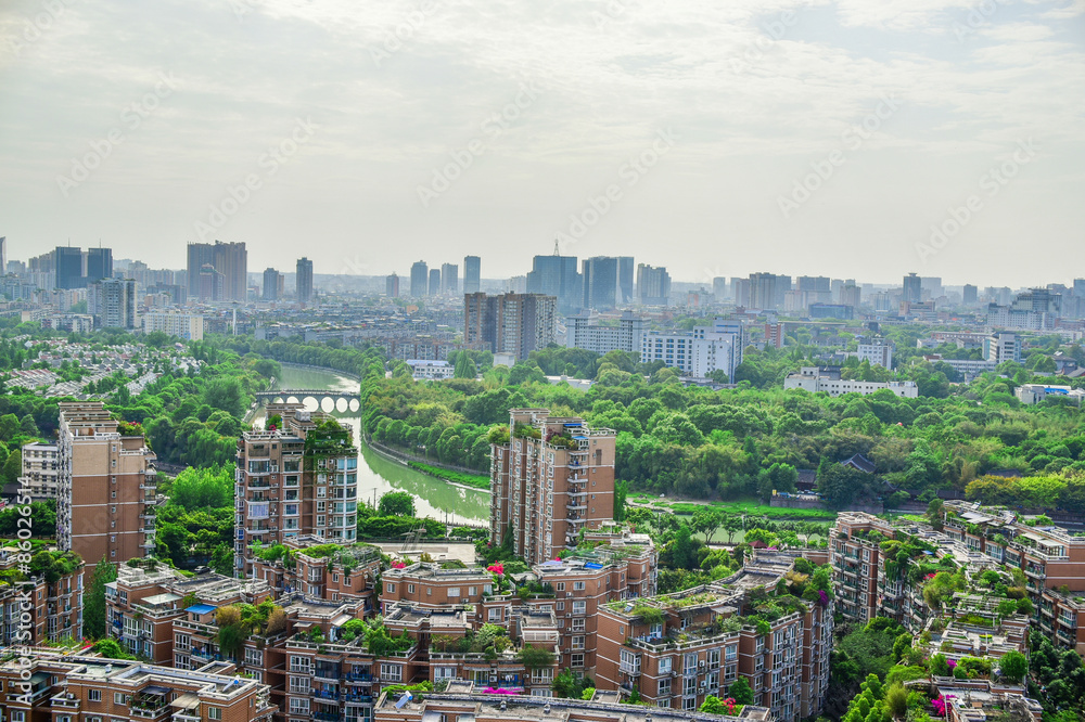 Fototapeta premium chengdu city at china