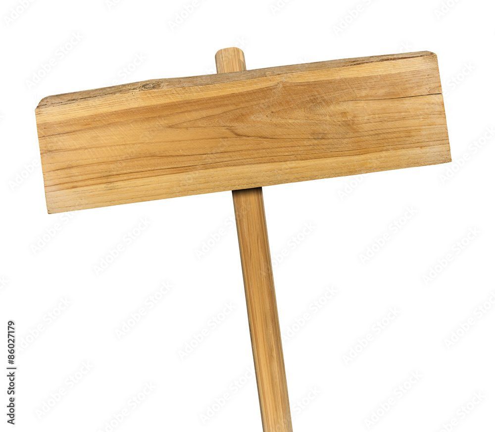 Wooden sign isolated on white. Wooden sign isolated on white.