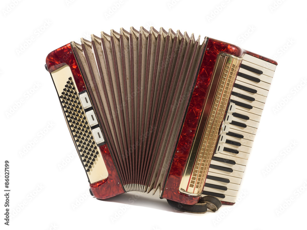 schönes altes akkordeon, schifferklavier, ziehharmonika Stock-Foto | Adobe  Stock