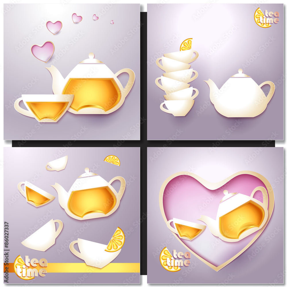 A cup of tea and a pot A cup of tea and a pot