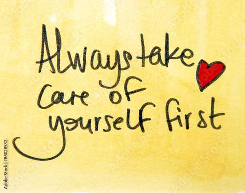 Canvastavla always take care of yourself first