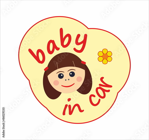 Baby in car board