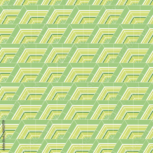 The pattern of hexagons
