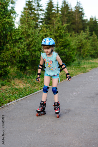 Girl roller-skating