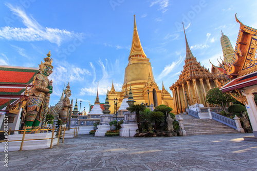 Wat Phra Kaew Ancient temple in bangkok Thailand