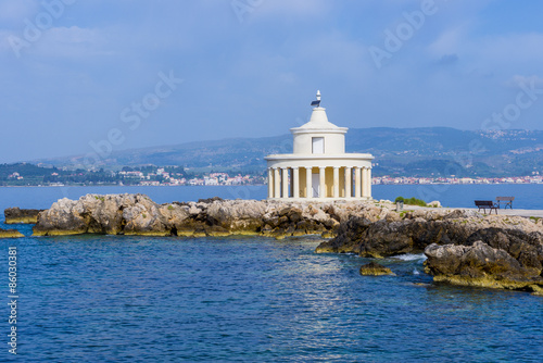 Lighthouse of St. Theodore at Argostoli, Kefalonia island in Greece photo