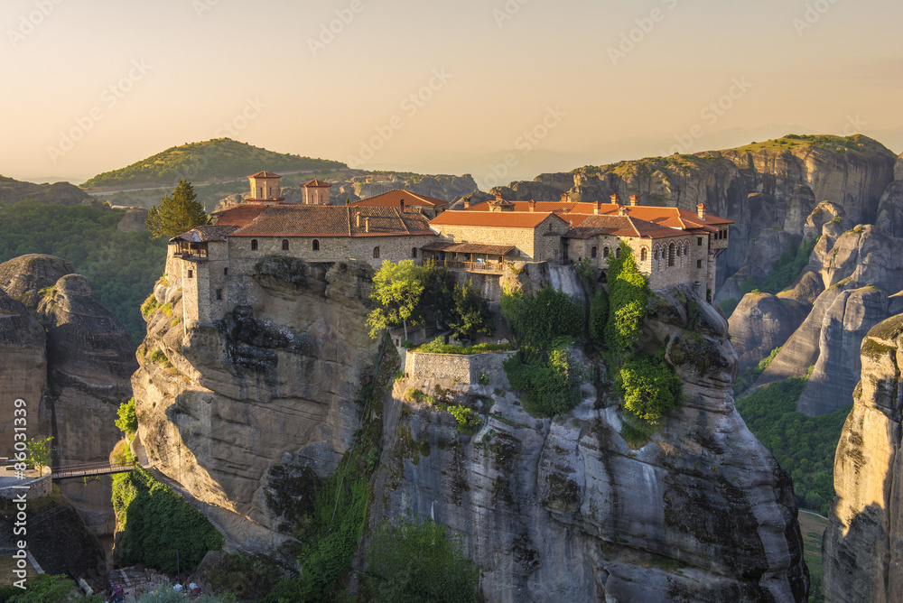 The Holy Monastery of Varlaam at the complex of Meteora monasteries in Greece