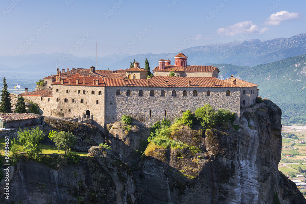 Agios Stefanos Monastery at the complex of Meteora monasteries in Greece