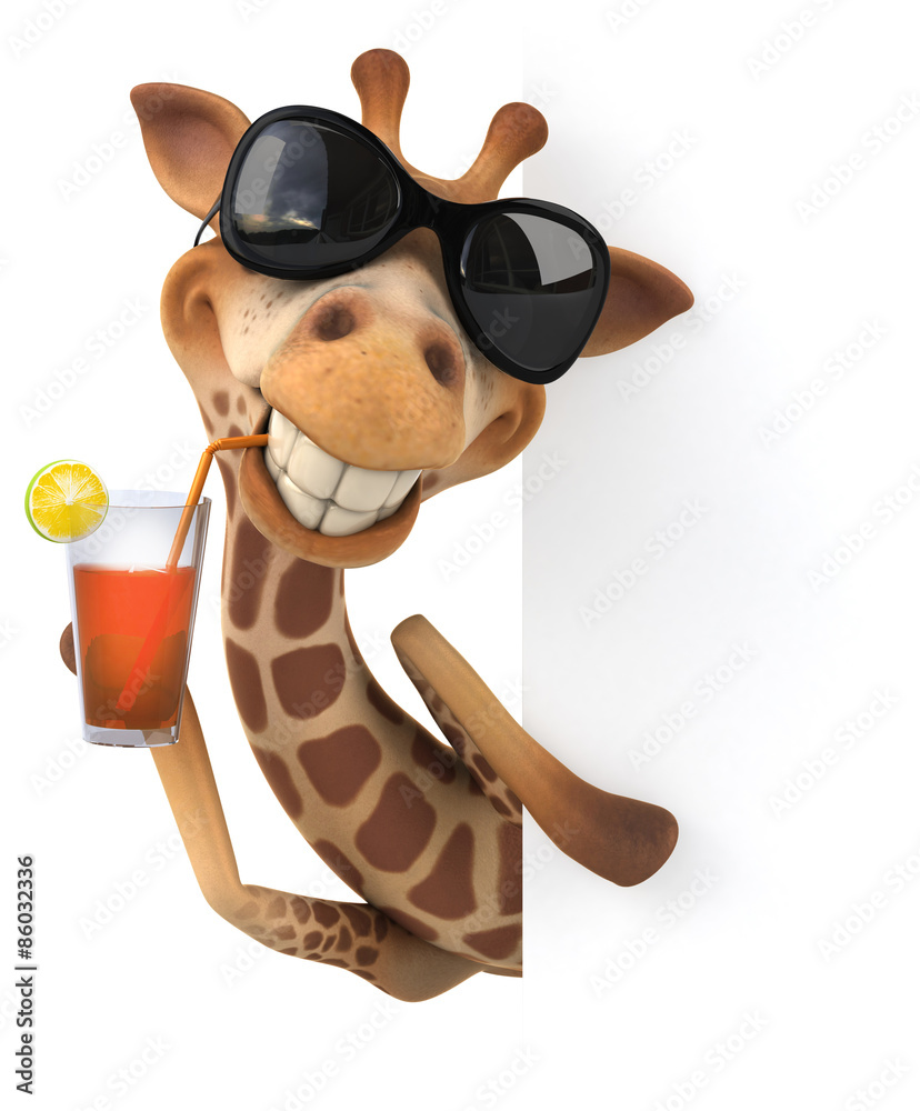 Obraz premium Fun giraffe