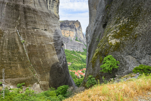 Meteora mountains in Thessaly  Greece