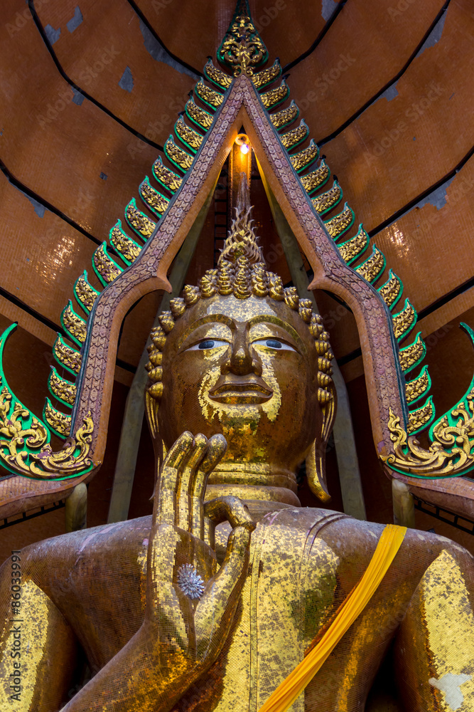 Big golden Buddha in Wat Tham Seua,Kanchanaburi Big golden Buddha in Wat Tham Seua,Kanchanaburi