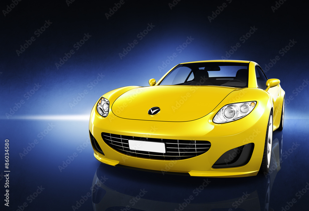 Naklejka premium Comtemporary Car Elegance Vehicle Transportation Luxury Performa