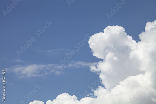 Blue sky and clouds