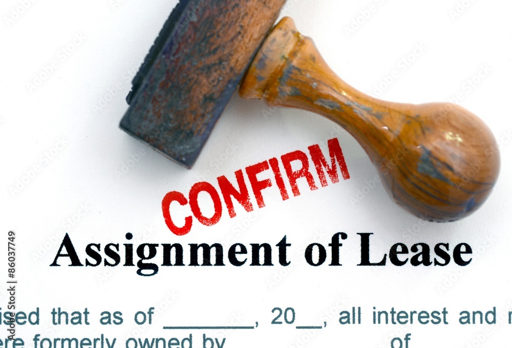 Assignment of lease Assignment of lease