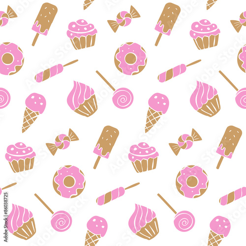 Sweet food seamless pattern