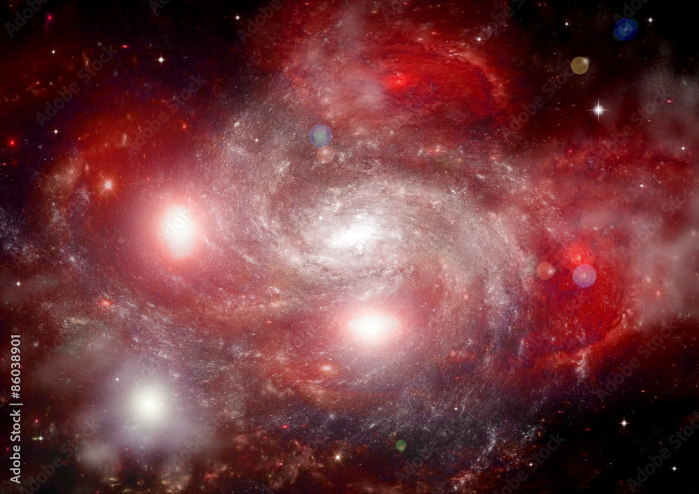 Fototapeta premium Star field in space and a nebulae