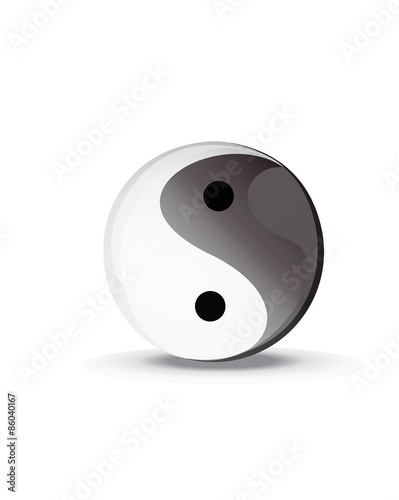 yin yang ying yang symbol vector icon
