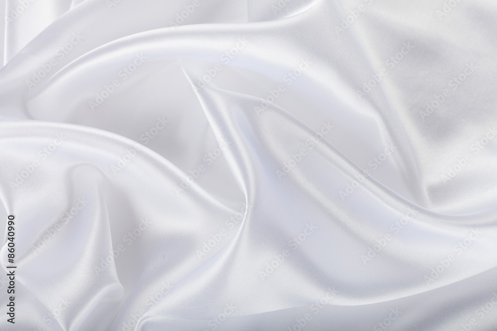 Fototapeta premium Satin, Textile, White.