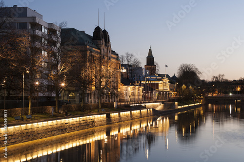Morning view of Turku, Finland