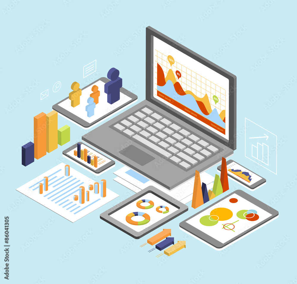 Business Analysis Isometric 