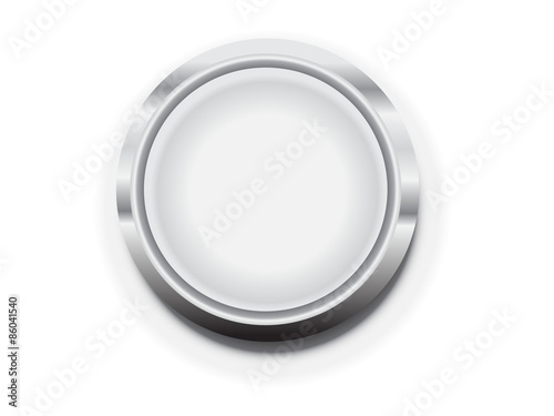 metal blank button frame vector design elemet photo