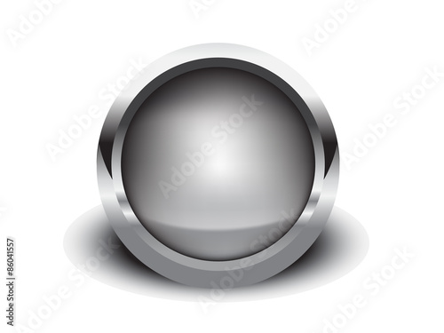 metal blank button frame vector design elemet
