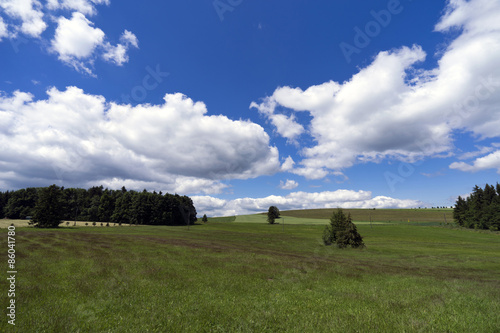 Summer landscape in the middle of Czech Republic