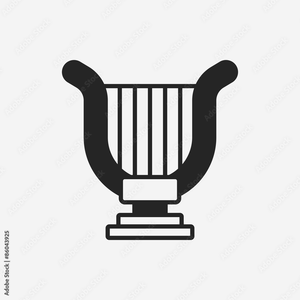 musical instrument Harp icon musical instrument Harp icon