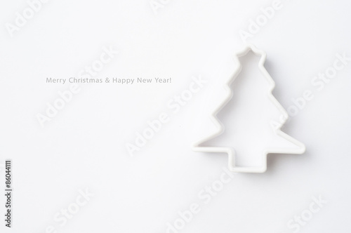 Fototapeta Naklejka Na Ścianę i Meble -  Christmas card with mold for baking. Look through my portfolio t