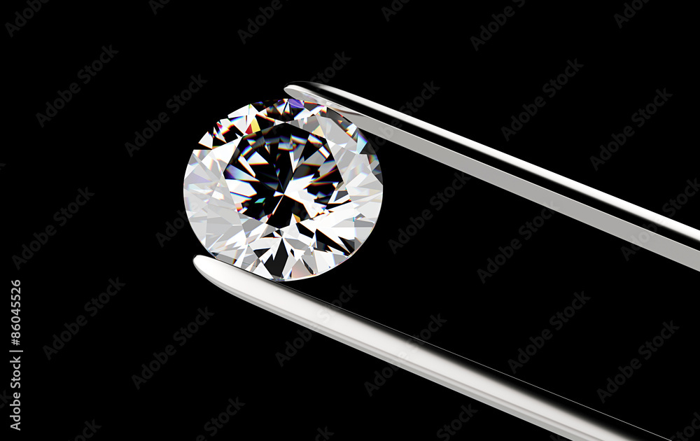 Diamond in the tweezers Diamond in the tweezers