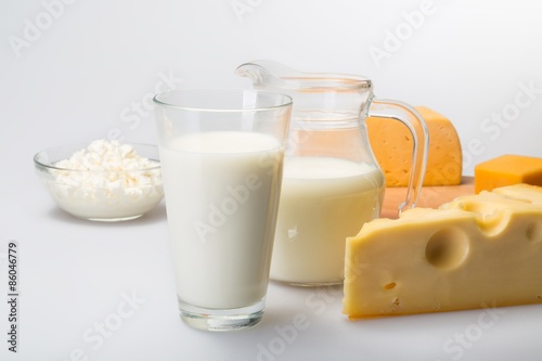 Milk, Cheese, Dairy Product.