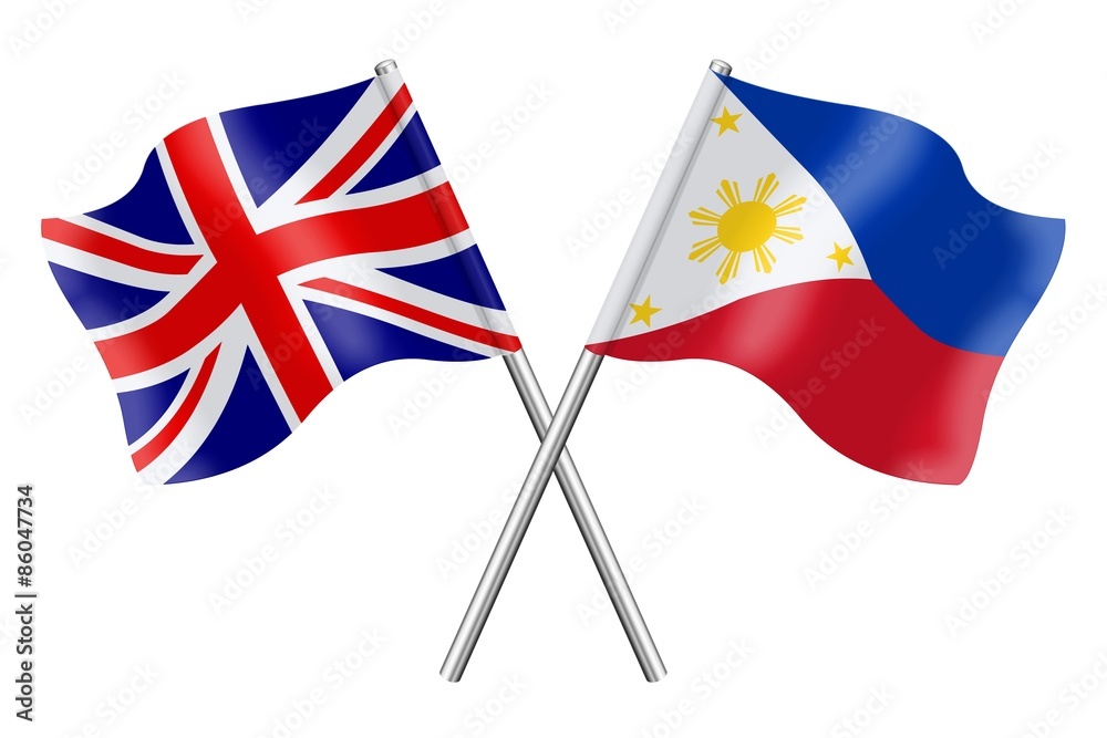 Flags United Kingdom and Philippines Stock Illustration Adobe Stock