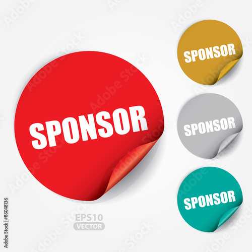 Sponsor Sticker and Tag