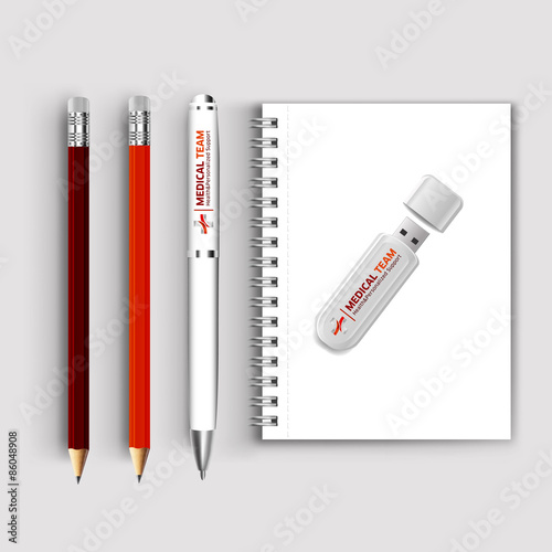 Notebook pencil with pen drive