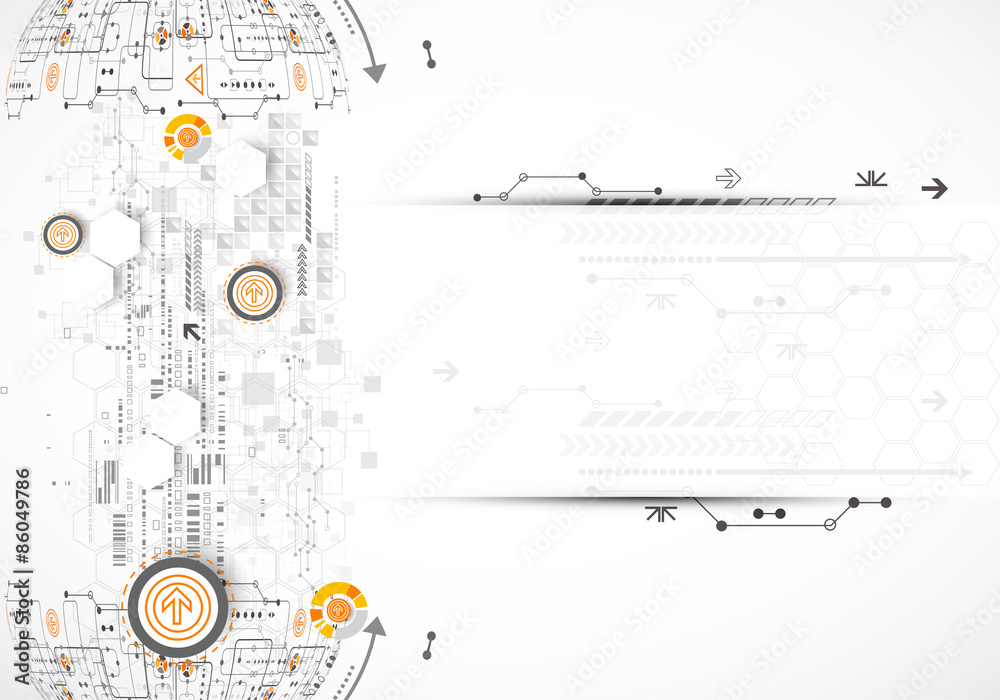 Obraz premium Abstract color science or technology background.