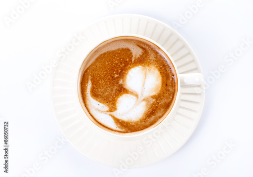 Coffee cup on a white background