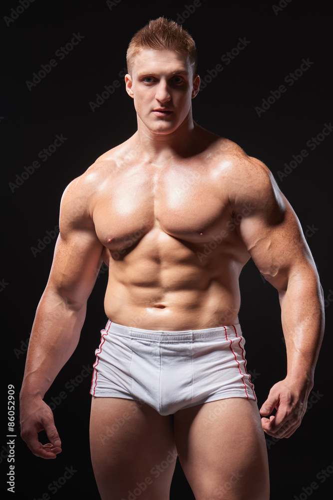 Muscular man in underwear