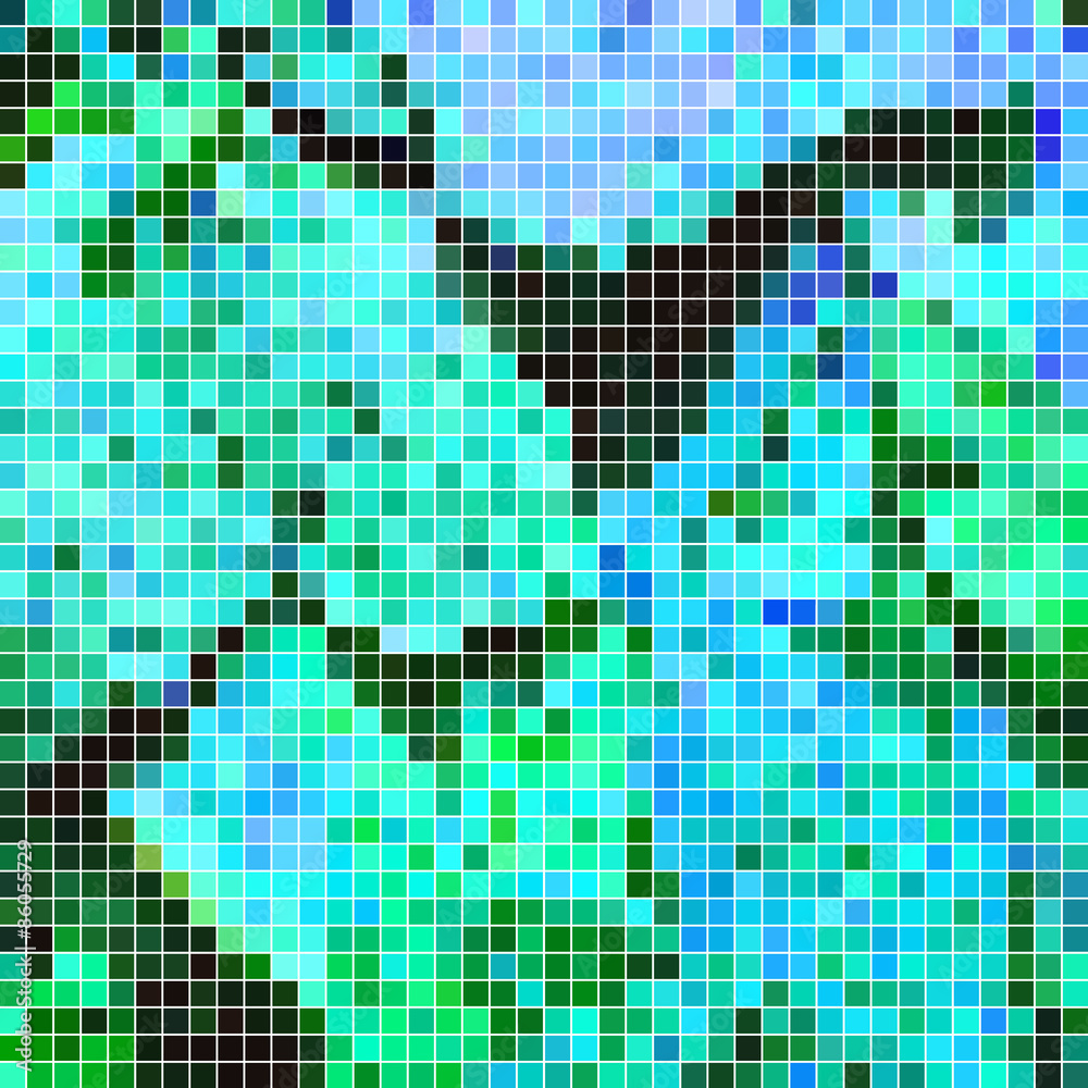 abstract square pixel mosaic background