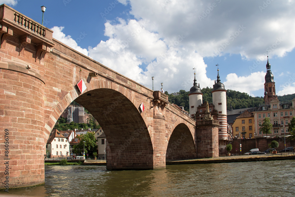 Heidelberg, Germany / Heidelberg is a popular tourist destination due to its romantic and picturesque cityscape, including Heidelberg Castle and the baroque style Old Town.