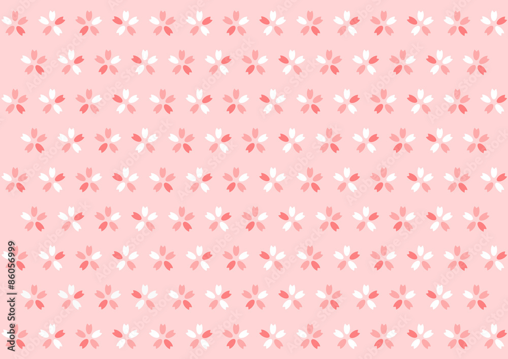 桜の花模様の背景イラスト 桜の花模様の背景イラスト