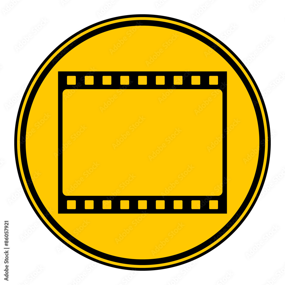 Fototapeta premium Film strip button.