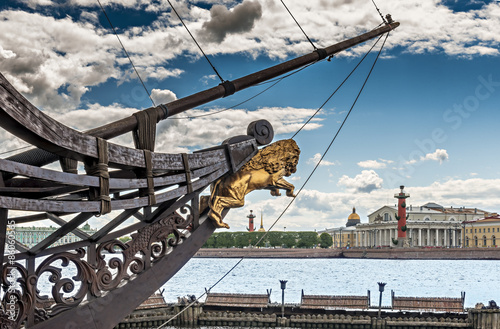 View on historical center of Sankt Petersburg, Russia