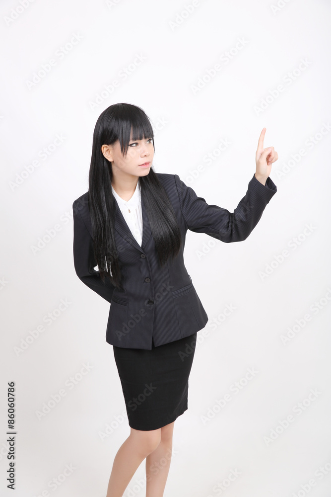 asian business woman isolated in white background asian business woman isolated in white background